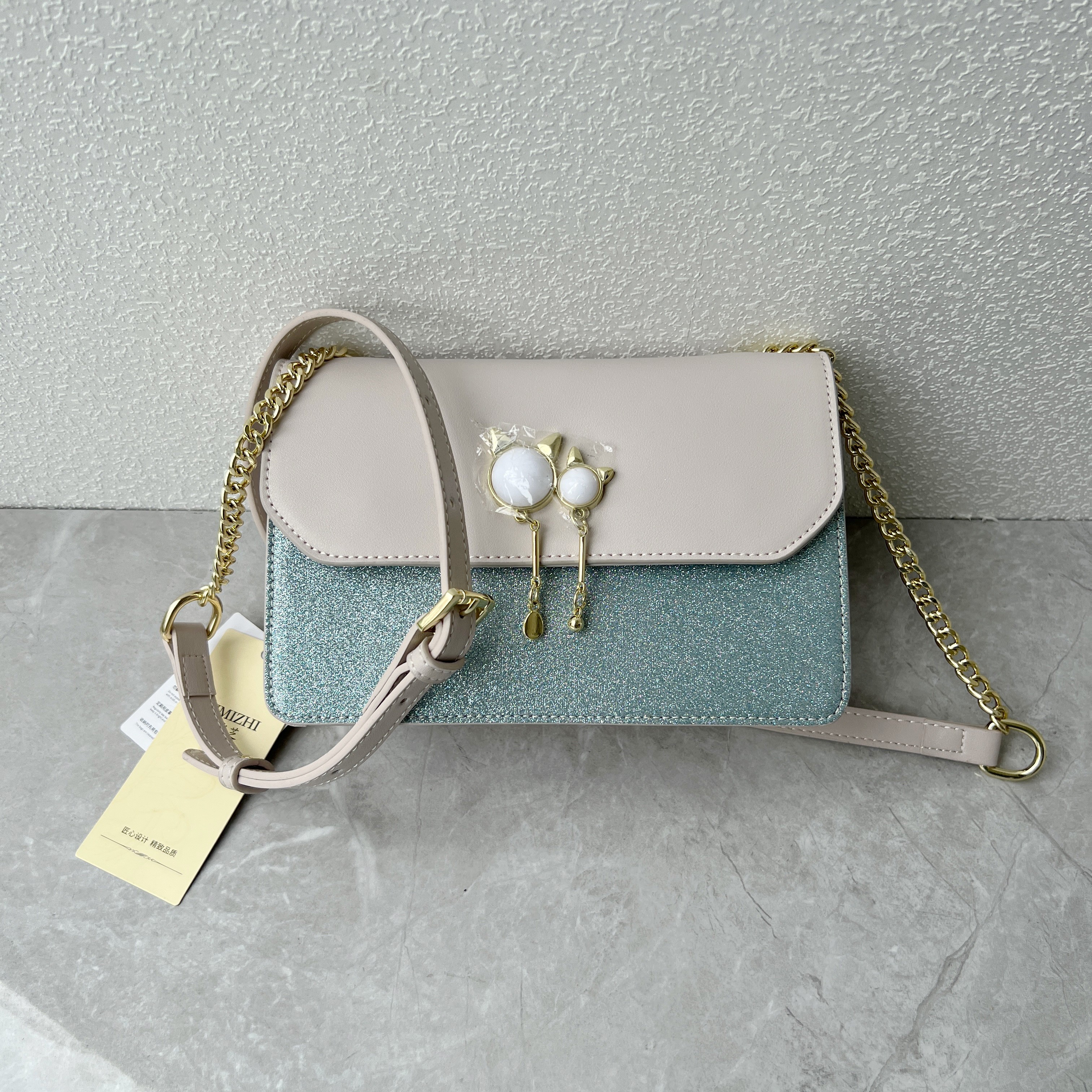 小方包撞色单肩斜跨包休闲百搭