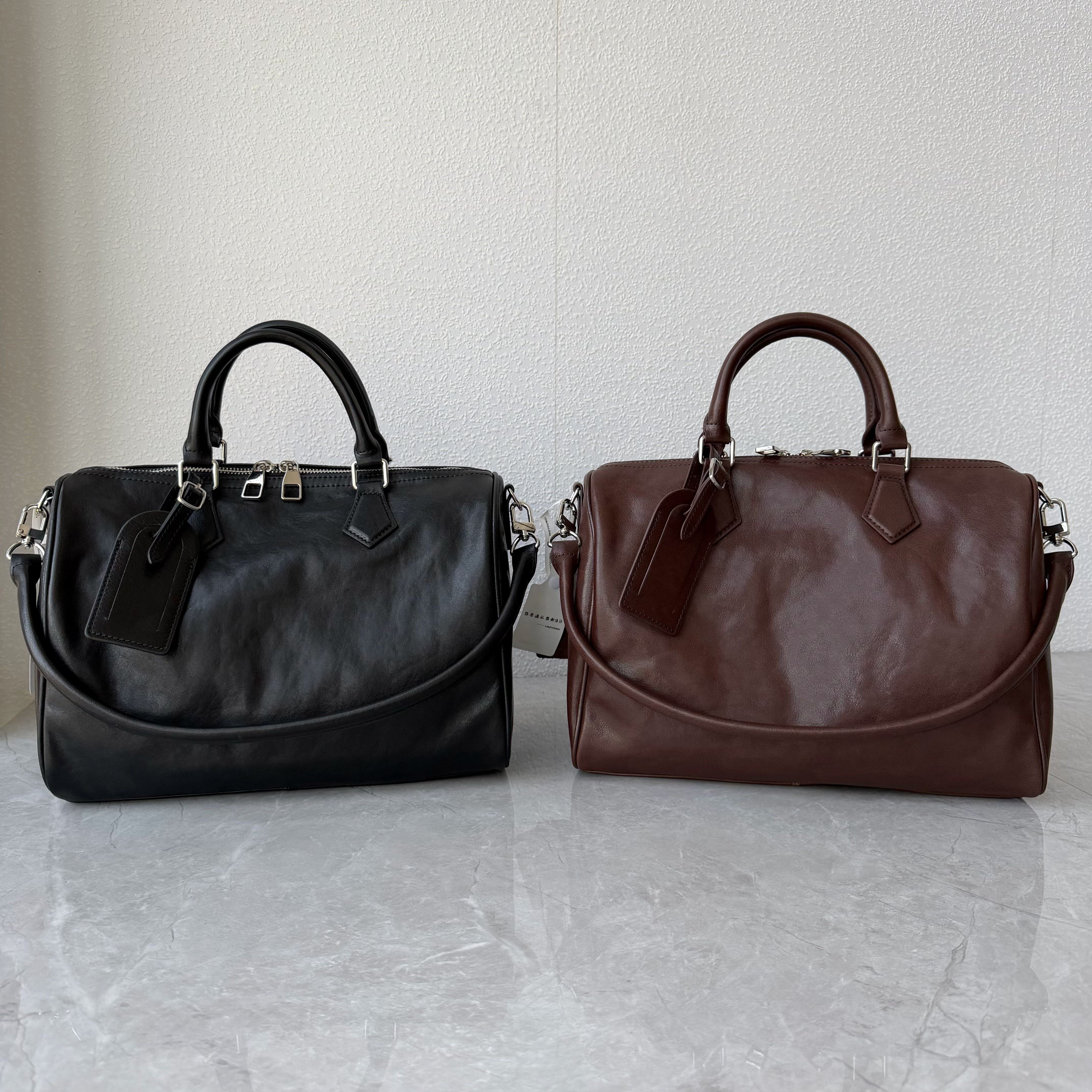 高档~水晶胎牛皮高级质感枕头包韩版大容量手提包经典单肩斜跨包