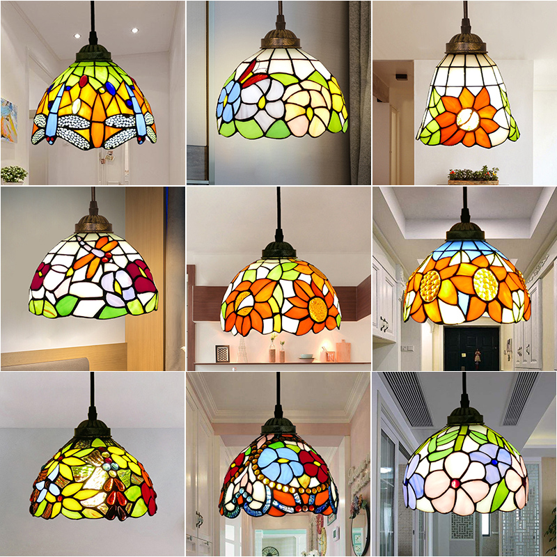 美式地中海复古欧式田园餐厅吧台灯咖啡厅玄关阳台走廊楼梯间吊灯