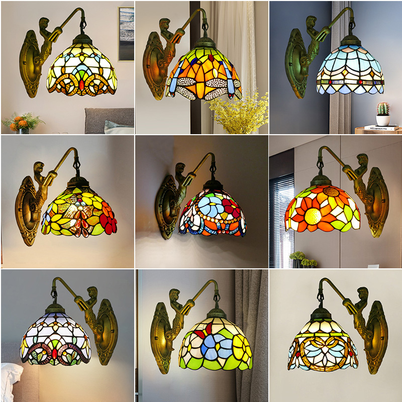 美式卫生间壁灯客厅卧室床头灯楼梯间白色led灯餐厅浴室单镜前灯