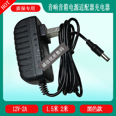 蓝牙音响拉杆音箱FJ-SW126G1202000C电源适配器12V2A充电器充电线