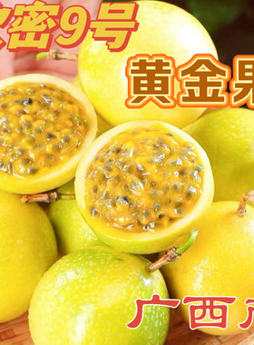 广西新鲜钦密9号黄金百香果当季水果12个/1斤2斤超纯甜原产农家