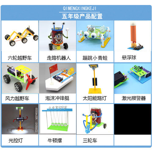 儿童节礼物男女孩科技小制作小发明创意手工科学实验玩具套装定制