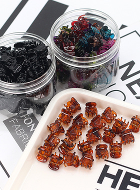 小抓夹迷你夹子头饰黑色发夹顶夹简约发饰卡子女碎头发刘海夹发卡