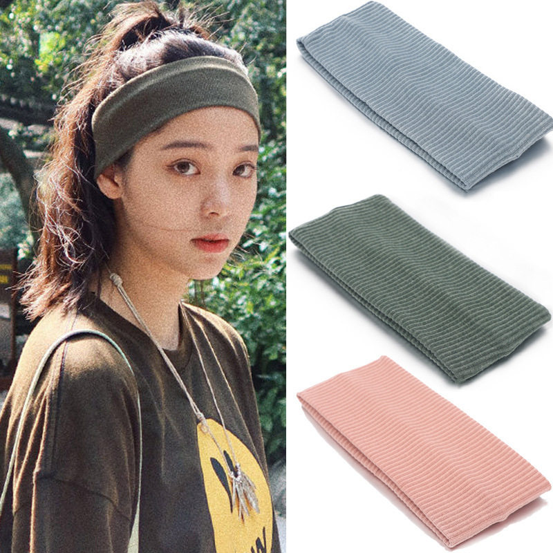 欧阳娜娜同款束发带日韩丝巾跑步运动洗脸百搭针织头带发箍女发带