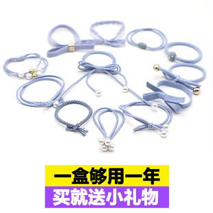 橡皮筋女儿童扎头发高弹力耐用发绳韩国网红发圈简约ins森系头绳