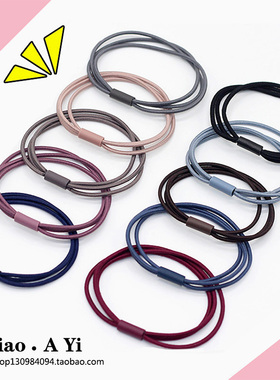 皮筋女高级扎头发绳头饰耐用不伤发夏天大人简约发圈头绳细橡皮筋