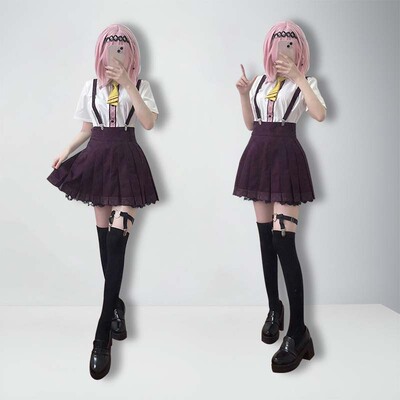 空之境[天使纷扰]谷风天音cos服 校服套装