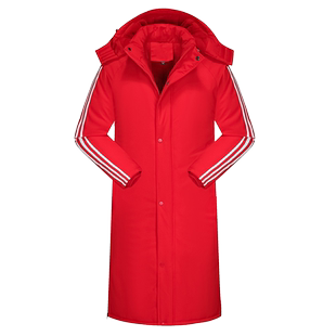 冬季棉衣篮球队运动棉大衣加厚长款过膝保暖羽绒棉服女训练外套