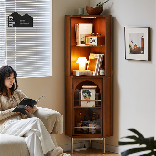 EditionHome复古实木转角柜