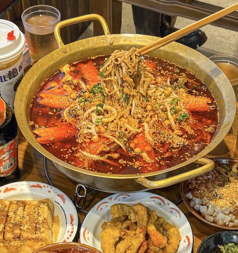 黄铜火锅冒菜铜锅牛蛙锅黄铜干锅