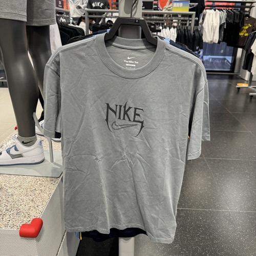犇犇运动Nike/夏季男子纯棉舒适透气休闲圆领短袖T恤HJ3432-065