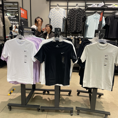 犇犇运动Nike/耐克 男跑步休闲透气纯棉圆领短袖T恤BV0508 AR4999