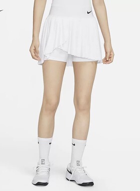 犇犇运动Nike/DRI-FIT女子速干透气带内衬褶皱半身短裙DR6850-100