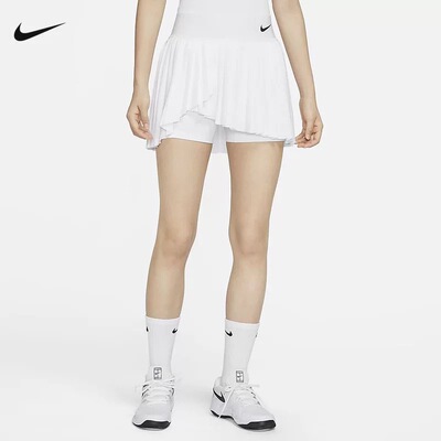 犇犇运动Nike/DRI-FIT女子速干透气带内衬褶皱半身短裙DR6850-100