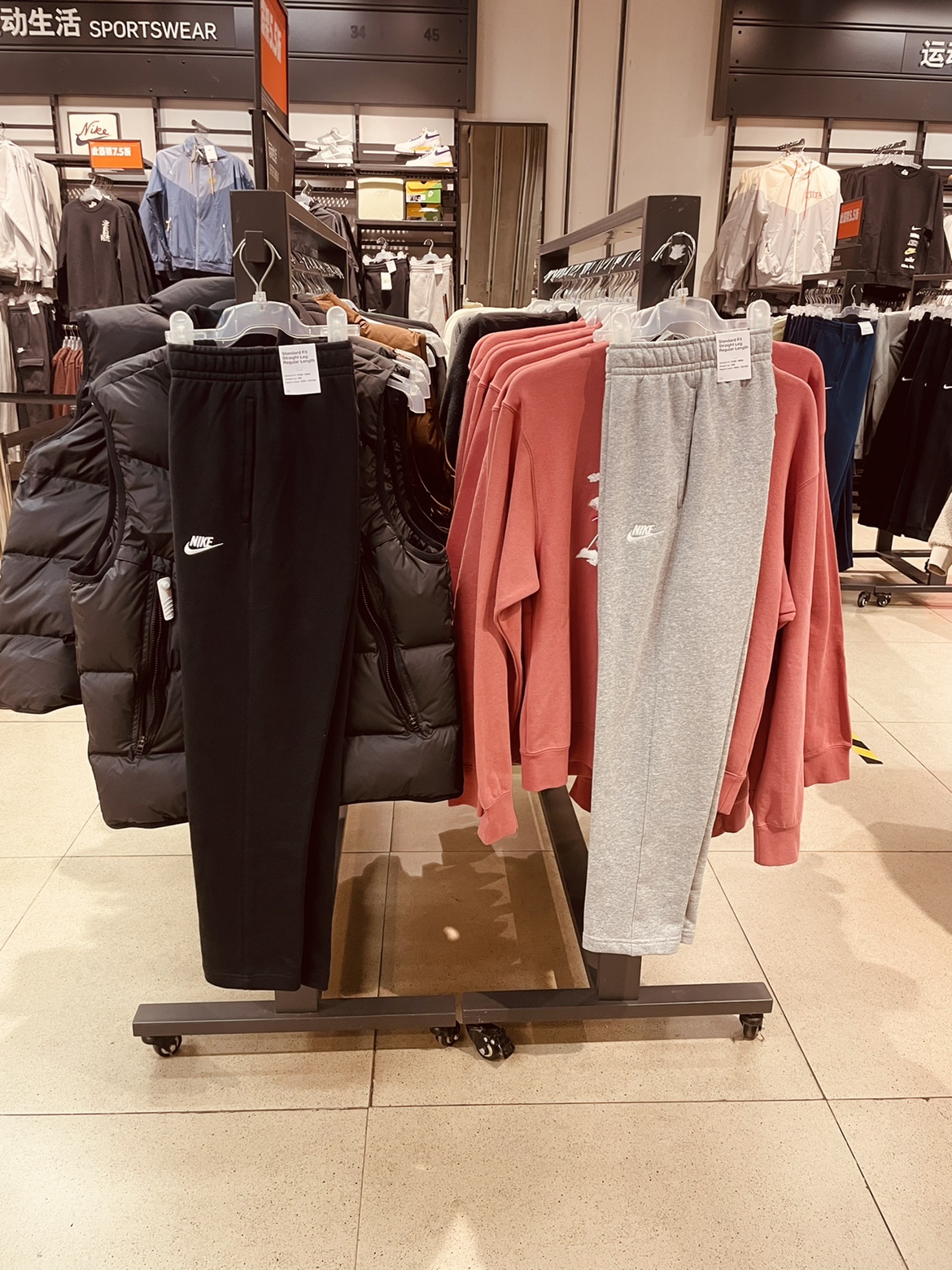 犇犇运动Nike男针织宽松透气运动训练休闲直筒长裤BV2714-010-063