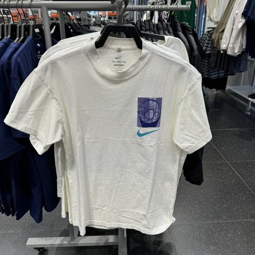 犇犇运动Nike/男子夏季舒适纯棉休闲印花圆领短袖T恤HJ3326-133