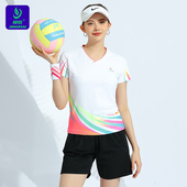 羽毛球服乒乓球服短裤 竞迈2026新款 速干气排球运动服排球服女套装