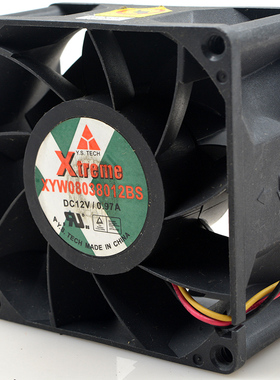 元山Y.S.TECH XYW08038012BS 12V 0.97A 8038 8CM 散热风扇