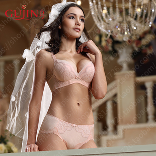 Skandy 特卖本命年红色蕾丝透气聚拢调整型文胸7468 紫兰蒂正品