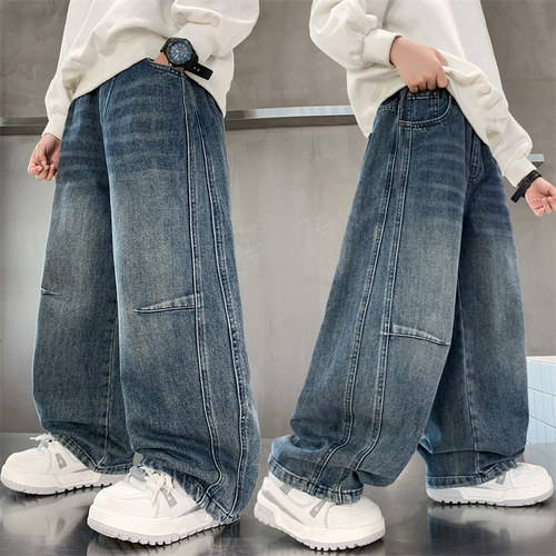 男童春秋柔软休闲牛仔裤