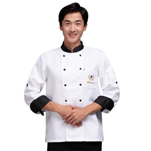 厨师工作服长袖男女酒店餐饮饭店后厨调节袖蛋糕面包师衣服短袖夏