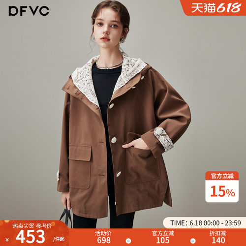 dfvc美拉德韩系巨好看的风衣外套