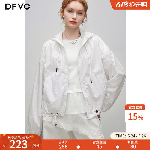 dfvc韩版休闲运动轻薄短款外套