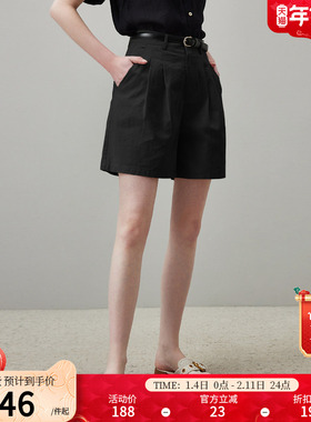 dfvc韩版高腰休闲短裤女夏季2025新款百搭显瘦裤子宽松直筒阔腿裤