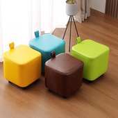 小凳子家用创意简约手提小板凳客厅矮凳阳台网红软座可叠放方脚凳