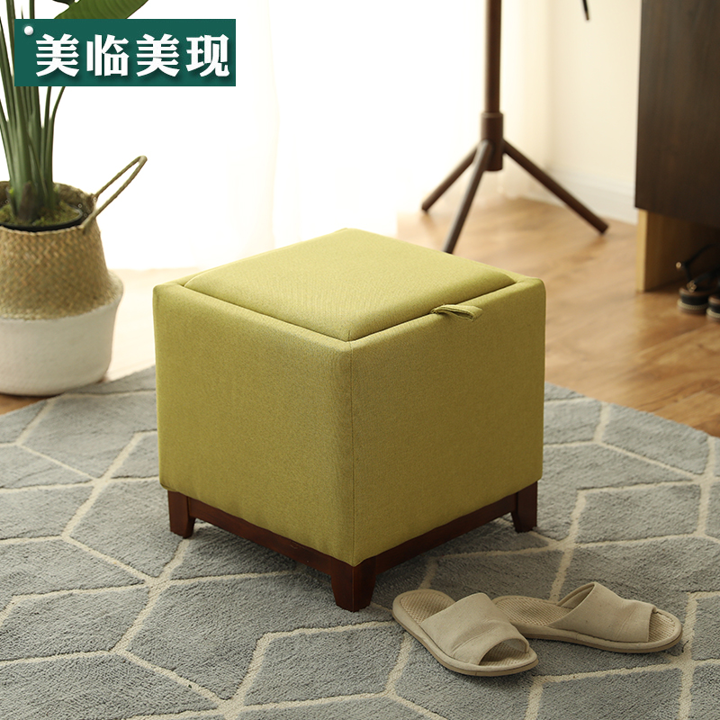 实木储物凳时尚创意客厅茶几矮板凳换鞋凳子布艺沙发凳 凳子家用|msdalam kategori perabot kediaman, Kerusi kelas, najis, najis rendah - dari Buy2taobao.com untuk memberikan perkhidmatan ejen Taobao profesional membeli