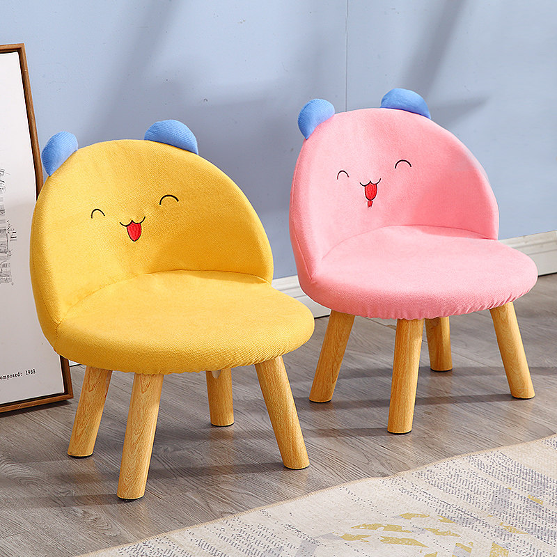 儿童椅家用布艺靠背小椅子实木小板凳门口换鞋凳宝宝凳子创意板凳,住宅家具,儿童凳,淘宝优惠券,粉丝福利购,淘宝优惠卷
