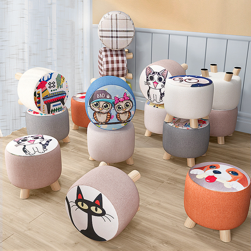 矮凳用布艺小客厅沙发茶几现代