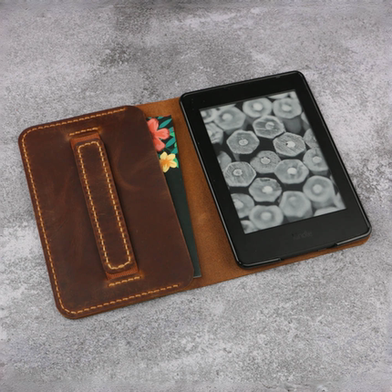 适用于Kindle 电子书保护套手工真皮头层牛皮复古疯马皮欧美Y02-KD05CWP