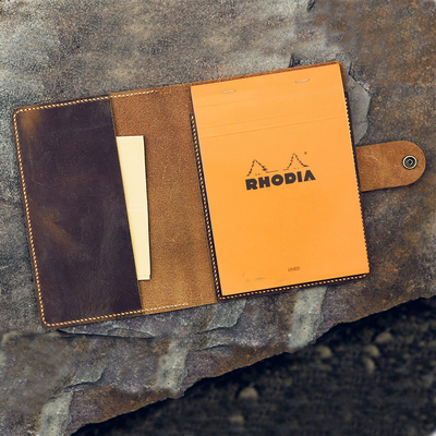 手工书皮复古真皮头层牛皮A5上翻