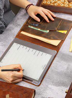 适用于kindle scribe电子书牛皮真皮疯马皮套保护壳V09-LKSB05C