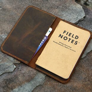 field notes记事本A6手帐本书衣书皮保护套fn牛皮真皮疯马FA605S