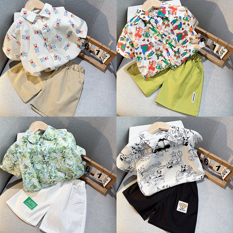 男童夏装套装2021新款短袖t恤岁