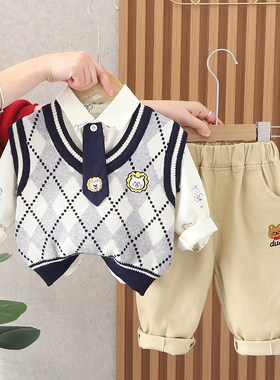 天添笑可爱棉质3件套春秋