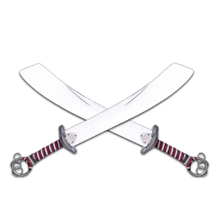 大业亨通套路对练双刀 训练竞赛器械 铝合金表演比赛武术刀未开刃