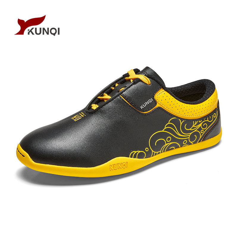 鲲起武术鞋竞技比赛专用鞋男款太极练功鞋女儿童真牛皮竞赛训练