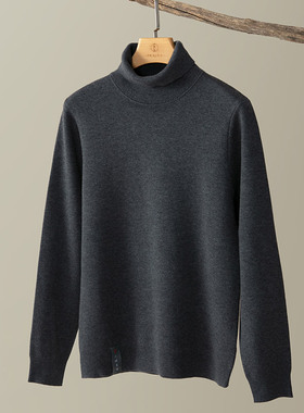 妙演心空六时吉祥秋冬高领自发热复古针织衫中性休闲保暖内搭线衣