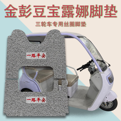 适用金彭豆宝露娜电动三轮车脚垫JP1000DZK-4E防滑丝圈脚踩踏板垫