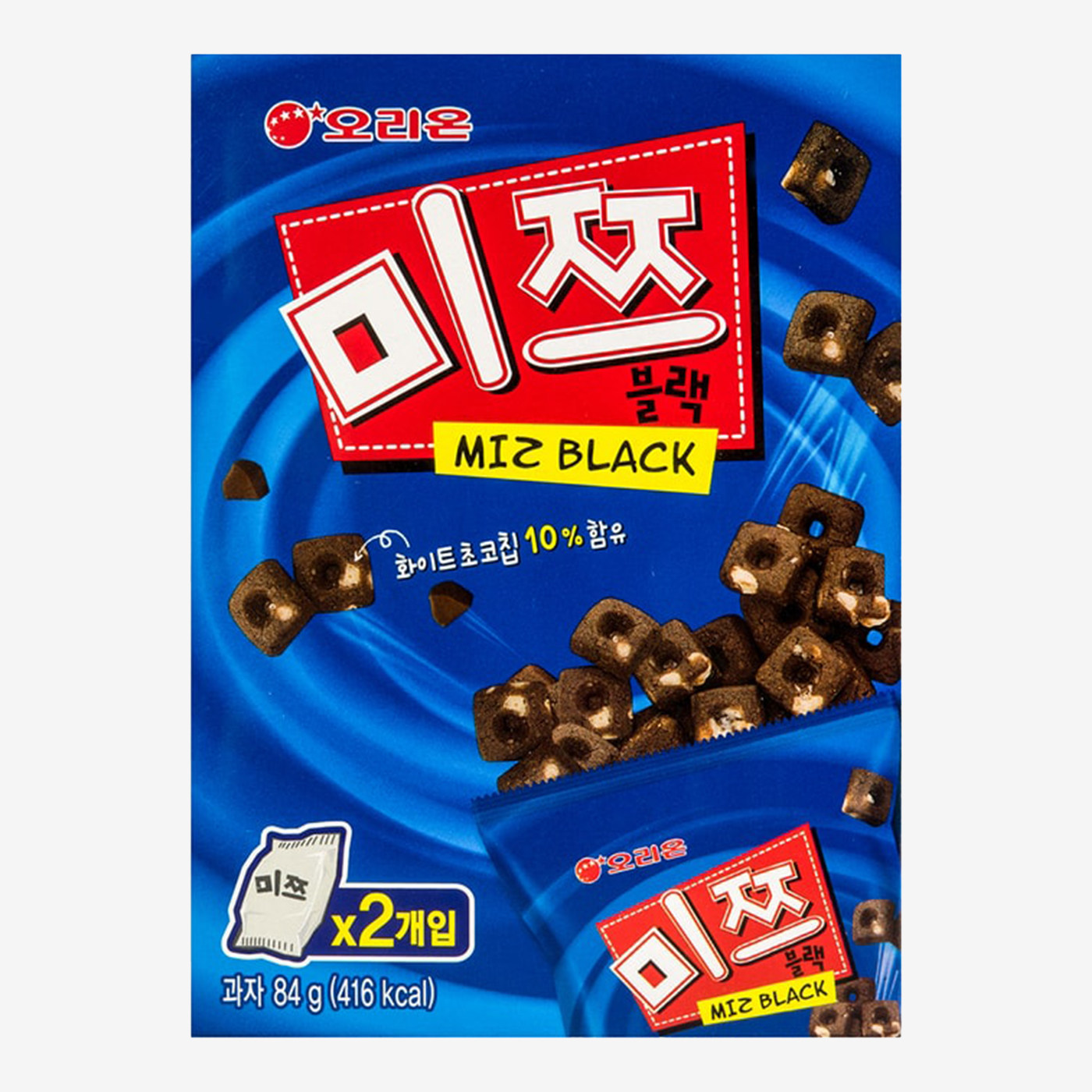 韩国进口好丽友棋子饼干蓝盒84g
