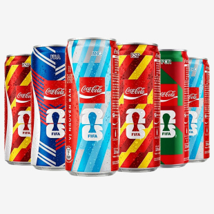 越南进口可口可乐世界杯限定罐装可乐FIFA联名汽水收藏版碳酸饮料