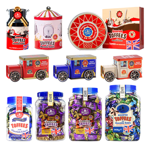 英国进口walkers沃尔克斯什锦太妃糖礼罐装巧克力糖果特产伴手礼