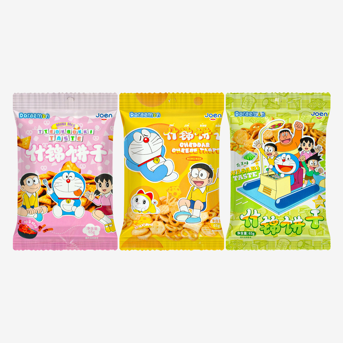 韩国joen哆啦A梦什锦饼干65g