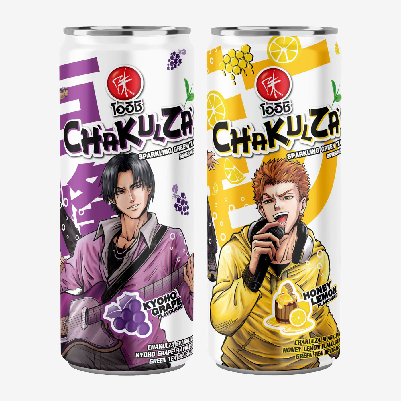 泰国进口Oishi味牌气泡绿茶饮料