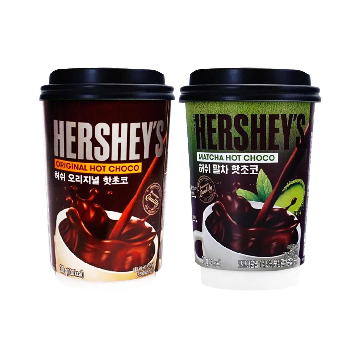 韩国进口HERSHEY'S好时热可可巧克力冲饮杯装抹茶可可粉冲饮杯20g