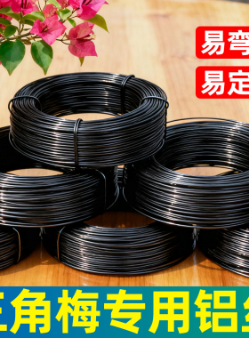 鸭脚木专用盆景造型铝丝铝线盘扎定型吕丝三角梅蟠扎花卉园艺铁丝